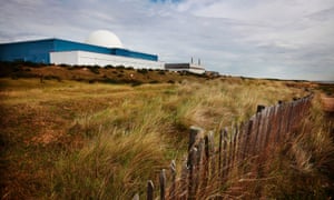 The Sizewell B nuclear power plant operated by energy company EDF sits on the coast in Suffolk.