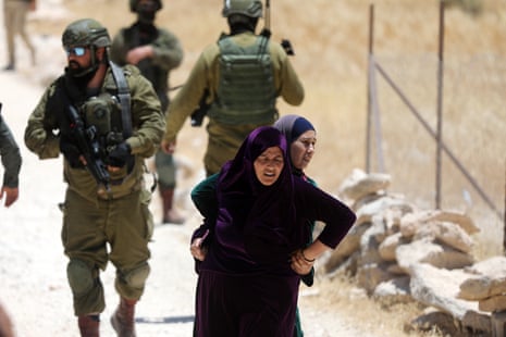 Occupation forces demolished Palestinian structures in A home and a livestock farm in the town of Yatta, south of Hebron, in the occupied West Bank, on May 28, 2025.