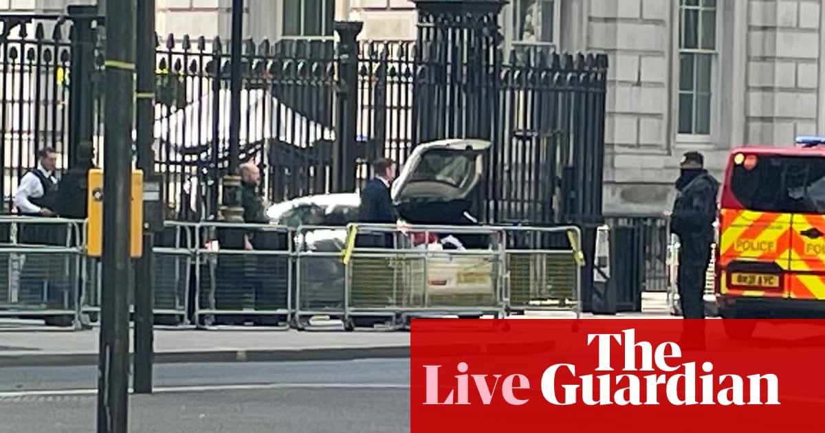 Man arrested after car crashes into Downing Street gates – as it happened