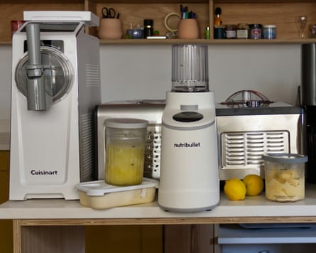 Group shot of tested best ice-cream makers