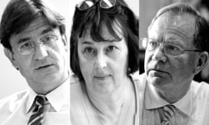 From left: Professors Ratko Djukanovic, Donna Davies and Stephen Holgate