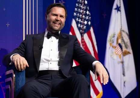 US Vice President JD Vance speaks during the American Compass Fifth Anniversary Gala at the Building Museum in Washington, DC on 3 June, 2025.