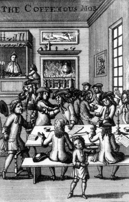 A 17th-century coffeehouse mob