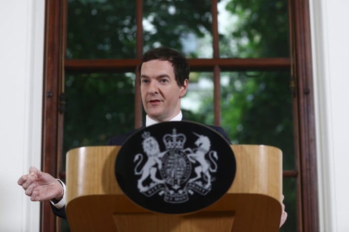 British Chancellor of the Exchequer George Osborne, speaks during a news conference