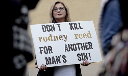 A protest against the execution of Rodney Reed on 13 November.