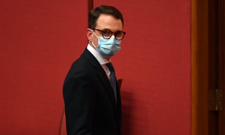 Liberal Andrew Bragg in the Senate chamber