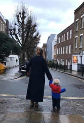 Morwenna Ferrier’s navy long coat – her last purchase of new clothes in 2020.