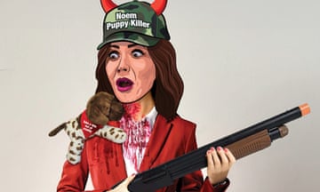 An image provided by Peta shows its Kristi Noem Halloween costume.