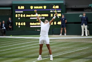 Rafael Nadal Shows His Warrior Spirit To Beat Del Potro And Reach Semi Finals Sport The Guardian