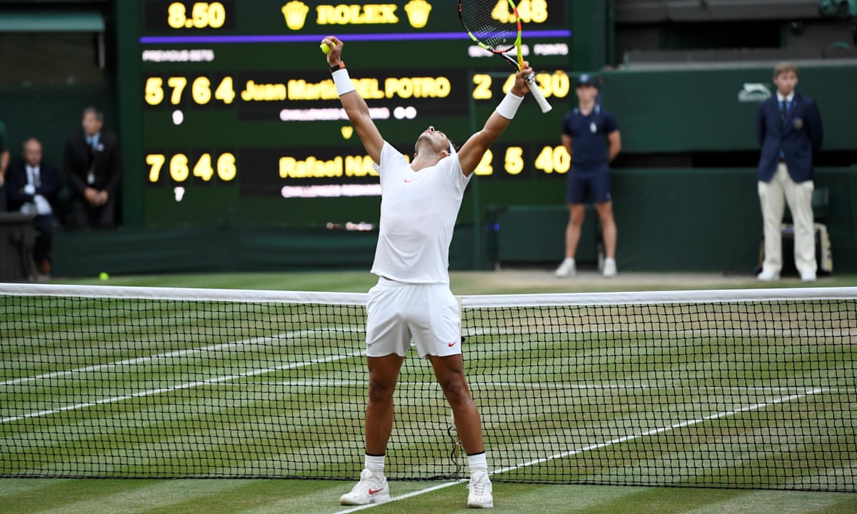Rafael Nadal Shows His Warrior Spirit To Beat Del Potro And Reach Semi Finals Sport The Guardian