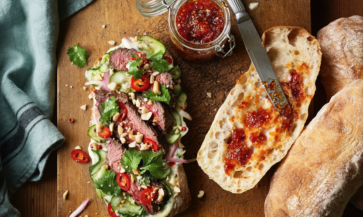 Kiwi Roo's 'lucky beef' steak sandwich by Lara Lee and Fiona