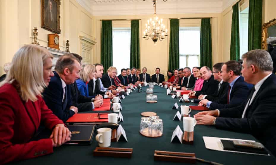 Boris Johnson holds his first Cabinet meeting since his cabinet reshuffle in February. 