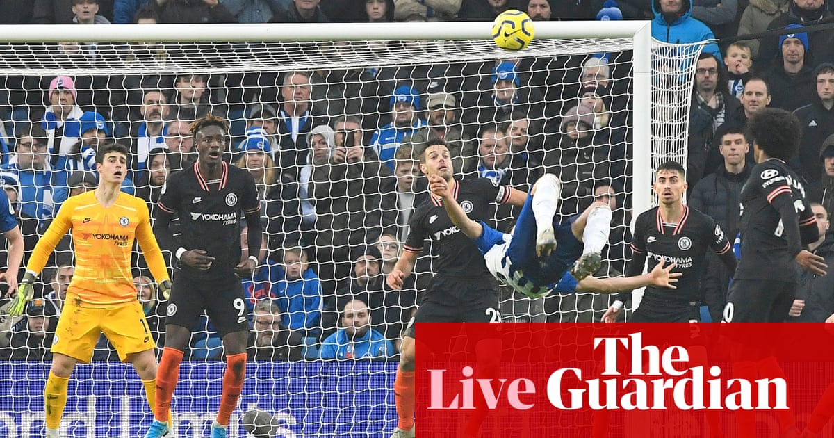 Brighton 1 1 Chelsea Premier League As It Happened Football The Guardian