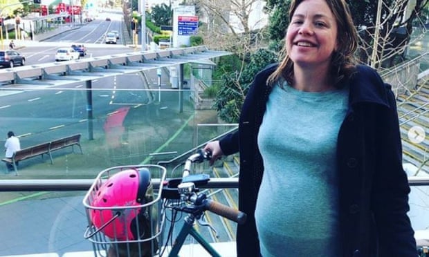 NZ Green Party politician and NZ minister for women Julie Anne Genter who cycled to hospital to give birth