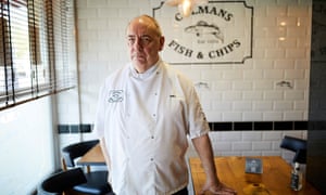 Richard Ord at Colman’s fish and chip restaurant in South Shields.