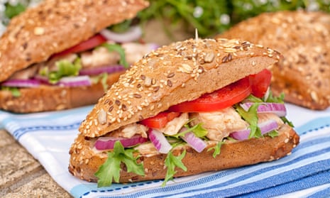 A tuna sandwich