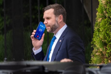 US vice-president JD Vance took a call from a “Donald J. T” outside the White House on Friday.