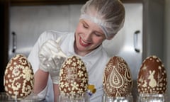 Woman decorating Easter eggs. A suitable placebo for lower back pain, ponders Margaret Squires?