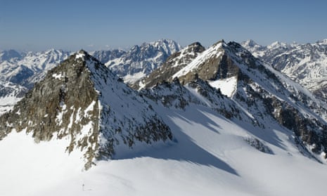 Mountain peaks in the Austrian Alps