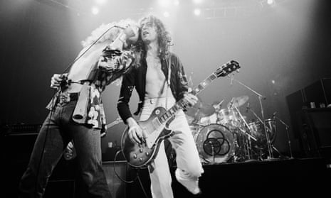 In their time of living … Led Zeppelin on stage in 1975. 