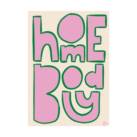 Glassette Peak Prints Homebody Pink Print