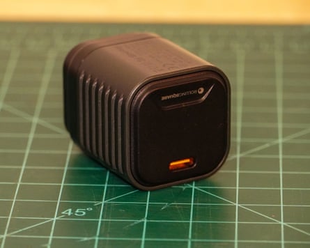 A RollingSquare Supertiny usb-c charger