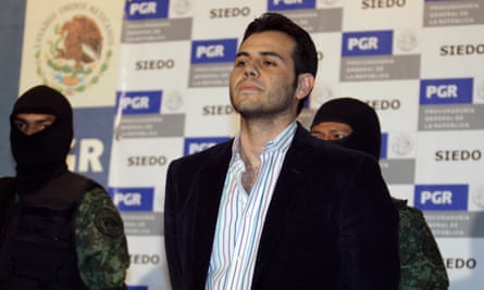 Suspected Mexican drug trafficker Vicente Zambada Niebla is presented to the media in Mexico City in March 2009.