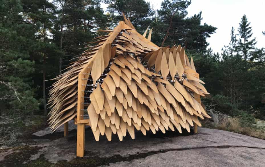 Shiver House by Mark Nixon on Barefoot Path art walk on Korppoo.