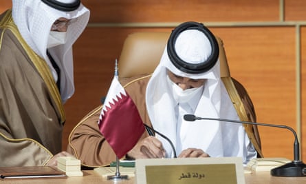 Sheikh Tamim bin Hamad al-Thani of Qatar at the Gulf Cooperation Council summit.