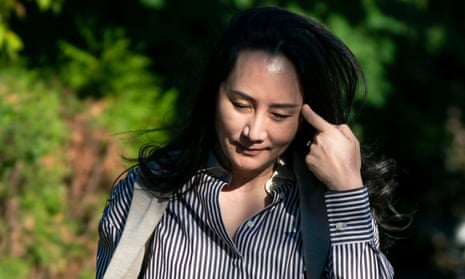 Meng Wanzhou, Huawei’s chief financial officer, leaves her home for British Columbia supreme court in Vancouver on Monday.