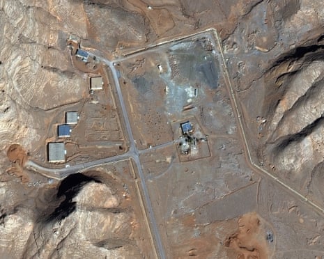 Satellite image courtesy shows Iran's Isfahan nuclear facility site.