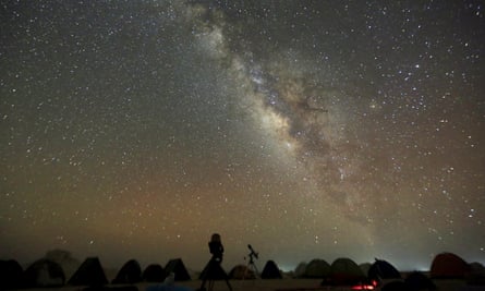 the Milky Way in the night sky