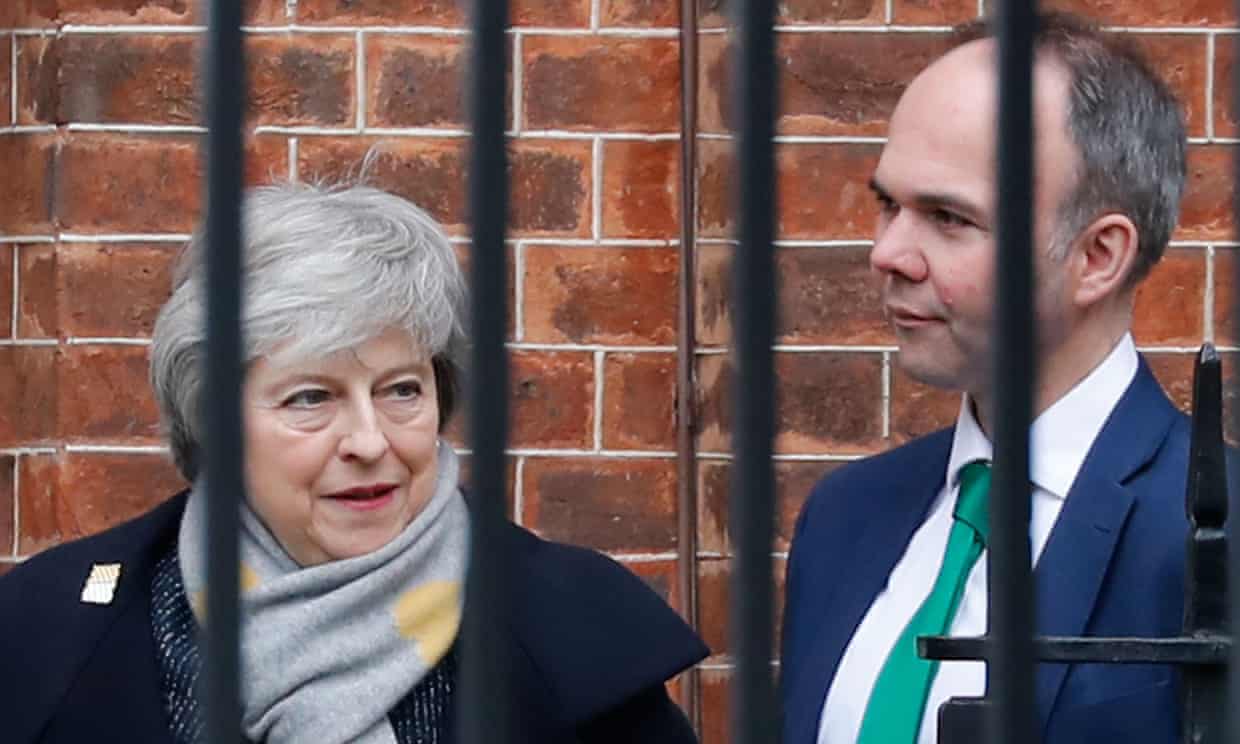 Theresa May and Gavin Barwell