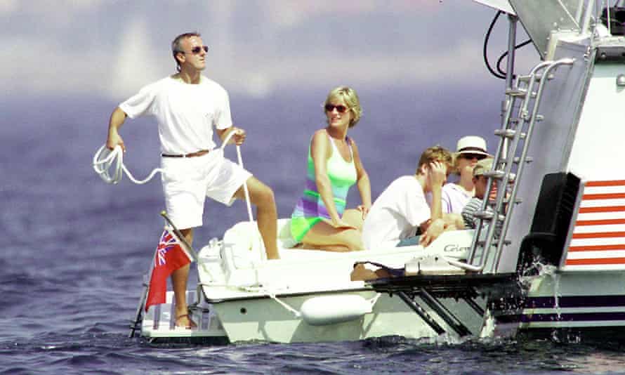 Diana, Princess Of Wales and Prince William in St Tropez in the summer of 1997