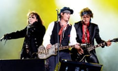 A monument to rock excess ... Hollywood Vampires perform at Rock in Rio, 2015.