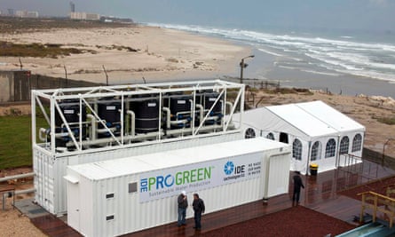 A transportable desalination system in Hadera.
