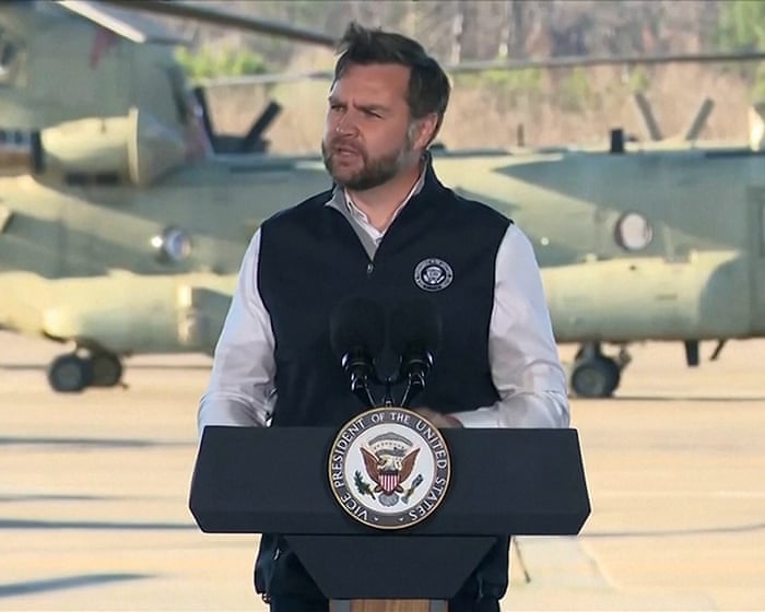 JD Vance addresses DC shootings at army base in Kentucky – video