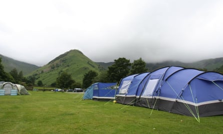 Sykeside campsite, in the Lake District