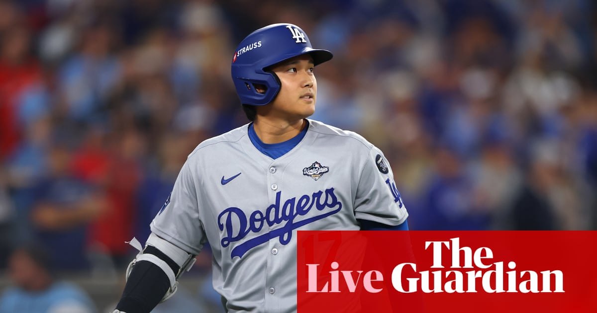 World Series Game 6: Los Angeles Dodgers v Toronto Blue Jays live updates