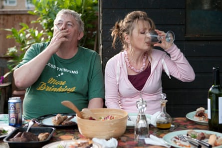 Lesley Manville with Peter Wight in Mike Leigh’s film Another Year