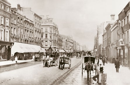 The first John Lewis shop, which opened in 1864, on Oxford Street.