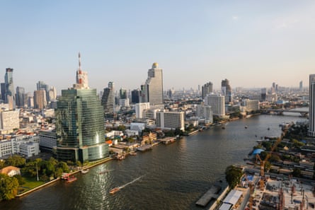 The skyline of Bangkok on the banks of the river Chao Phraya has changed dramatically over the years.