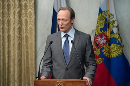 Note the initials … as Russian president Viktor Petrov in House of Cards.
