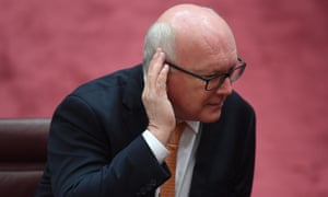 Attorney general George Brandis in the Senate