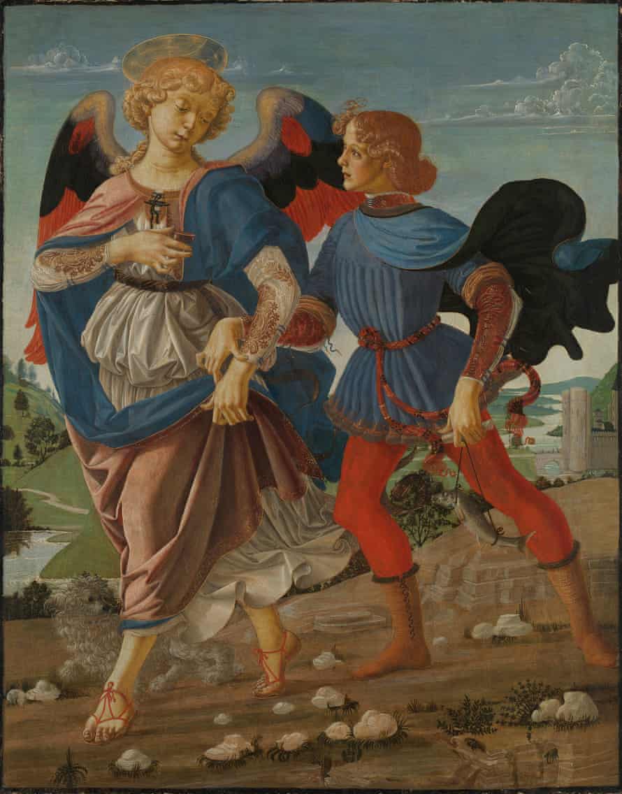 NG781 Atelier d'Andrea del Verrocchio Tobias et l'ange vers 1470-5 Tempera sur bois 83,6 x 66 cm © The National Gallery, Londres