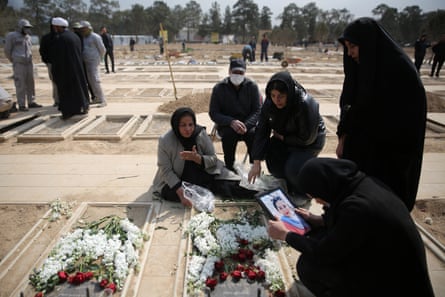 Relatives in Tehran mourn those who lost their lives following US and Israeli strikes, 9 March 2026.