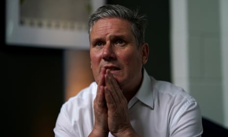 Keir Starmer meets with Labour’s Wakefield candidate, Simon Lightwood on 19 May 2022.