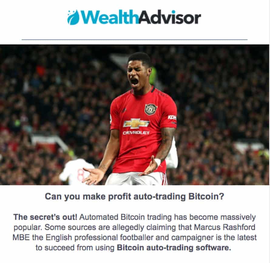 Screengrab of an email from Wealth Advisor