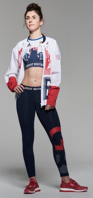 Olivia Breen models the Team GB kit for Rio 2016.