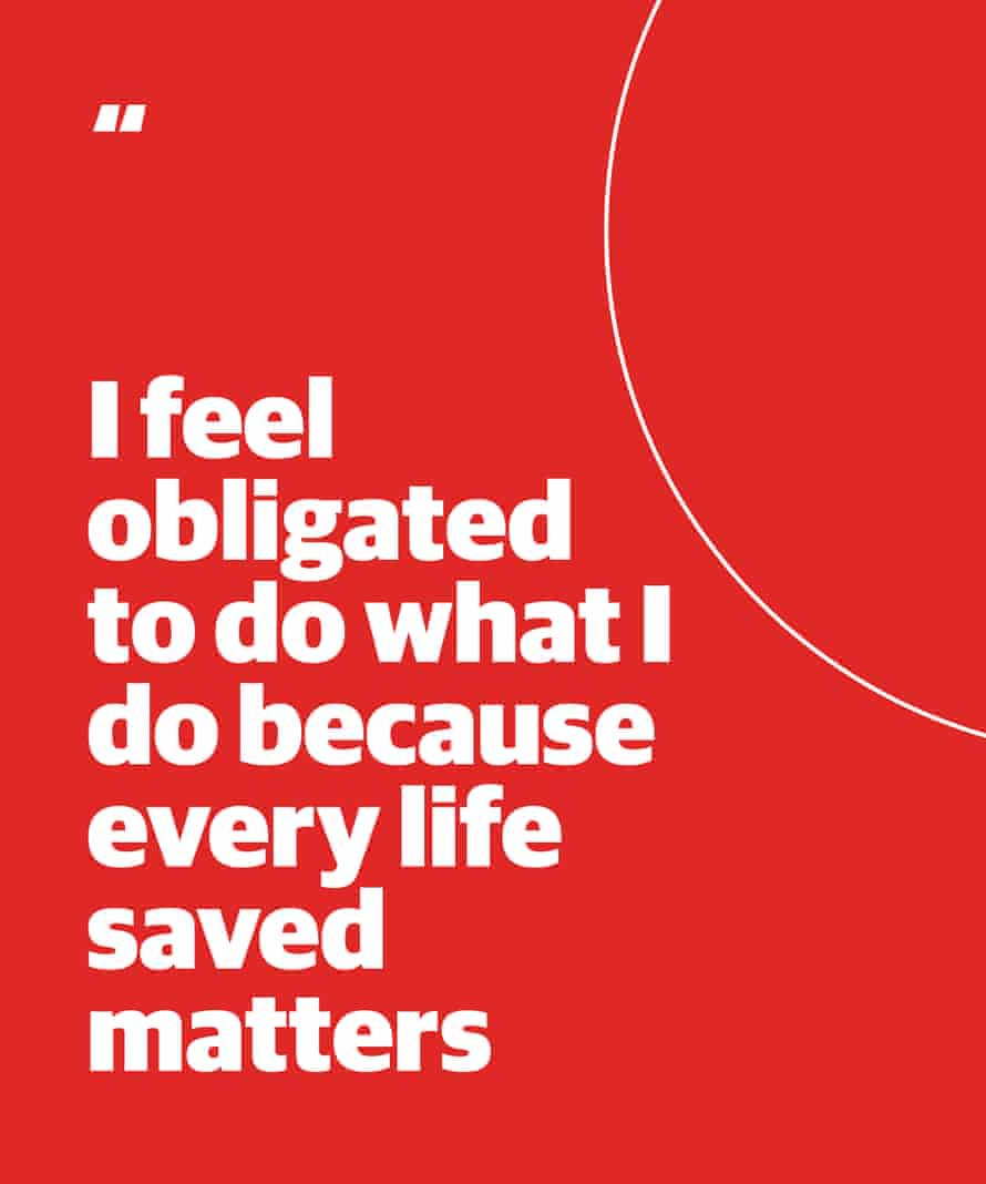 Quote from Vera: "I feel obligated to do what I do because every life saved counts"